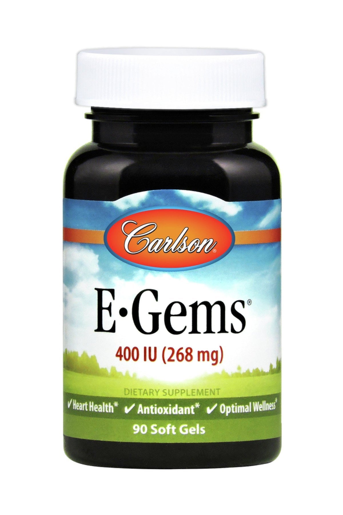Carlson Laboratories E-gems 400 Iu Vitamin E Heart Health 90 Soft Gels