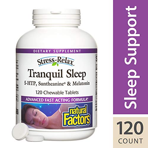 Natural Factors Stress-Relax Tranquil Sleep, 120 Chewable Tablets
