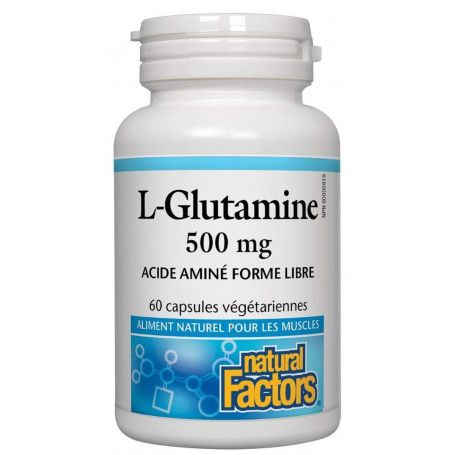 Natural Factors Micronized L-Glutamine 500 Mg, 90 Capsules