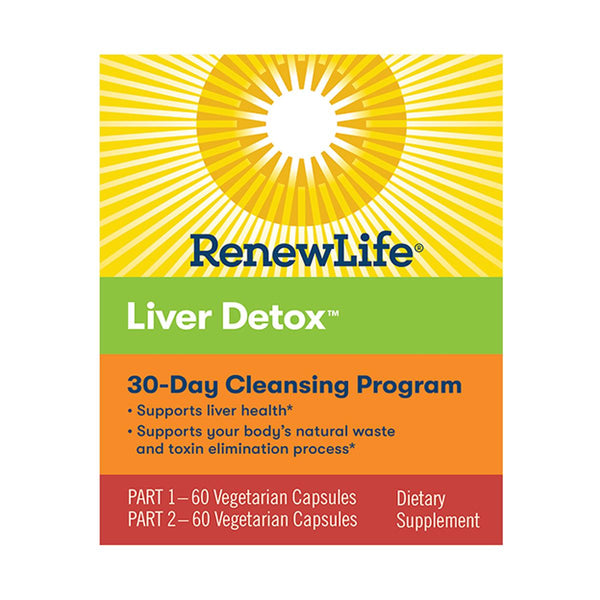 Renew Life Re Liver Detox 2-Part Kit, 60 Vegetarian Capsules