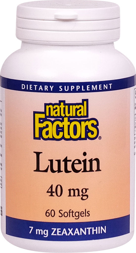 Natural Factors Lutein 40 Mg (with Zeaxanthin 7 Mg)