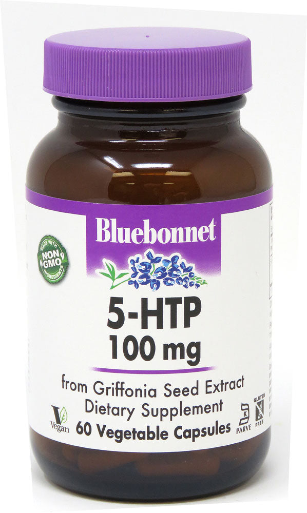 Bluebonnet Nutrition 5-HTP -- 100 Mg - 60 Vegetable Capsules