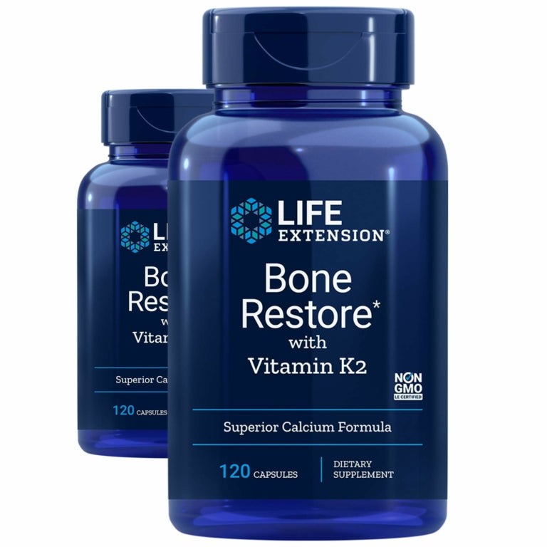 Life Extension Bone Restore With Vitamin K2 120 Capsule
