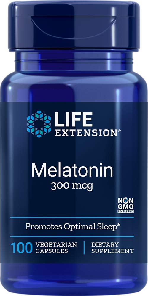 Life Extension Melatonin, 300 Mcg, 100 Vegetarian Capsules