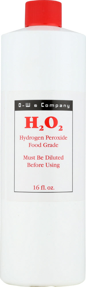 O W & Co H2 O2 Hydrogen Peroxide 12% Food Grade Liquid – Highland ...