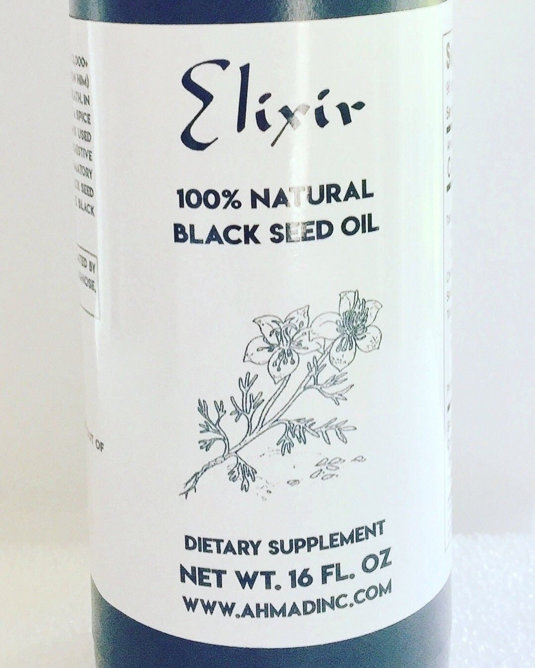 Amazing Herbs Premium Cold Pressed Black Seed Oil 16 Oz