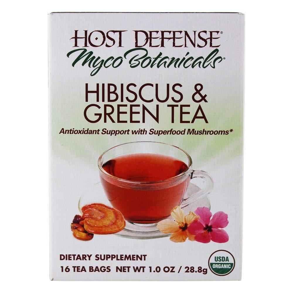 Host Defense - MycoBotanicals Hibiscus Green Tea - Highland Health Foods