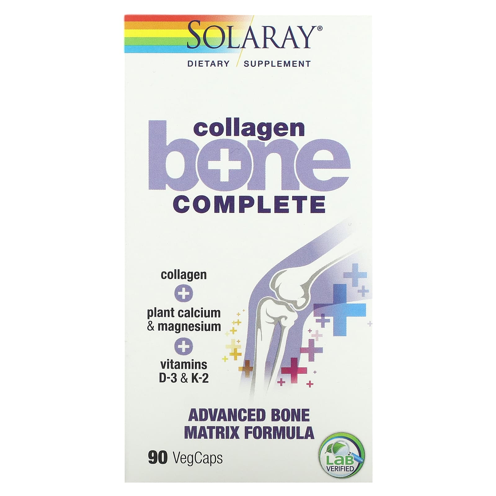 Solaray Collage Bone Complete 90 Vegan Capsules