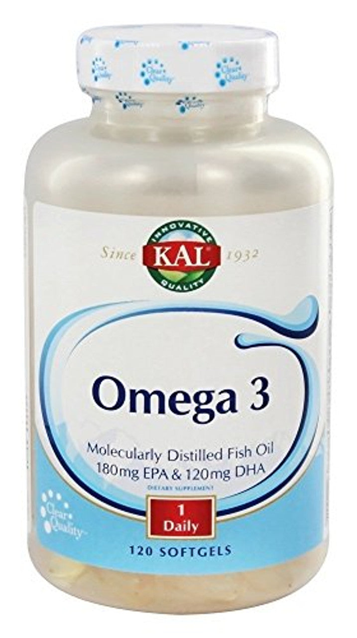 Omega-3 Fish Oil, Molecularly Distilled Softgels