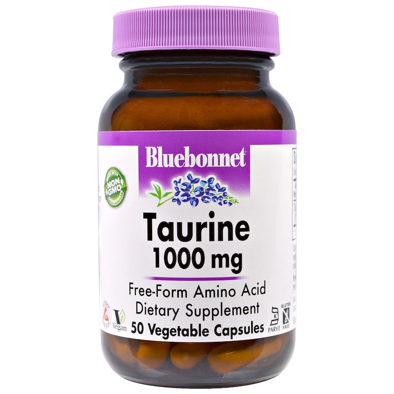 Bluebonnet Nutrition, Taurine, 1, 000 Mg, 50 Vegetable Capsules