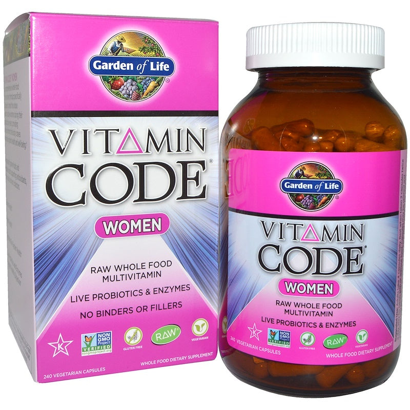 Garden of Life Vitamin Code Women's Formula, 240 Vegetarian Capsules
