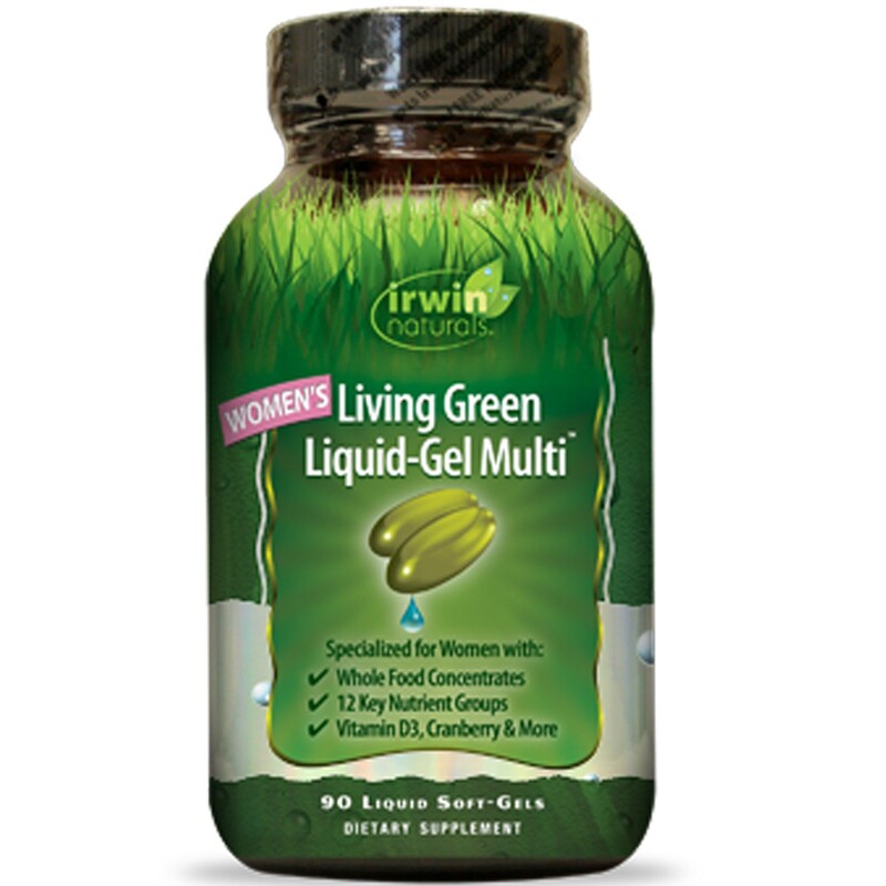 Irwin Naturals Women's Living Green Liquid-Gel Multivitamin (90 Liquid Softgels)