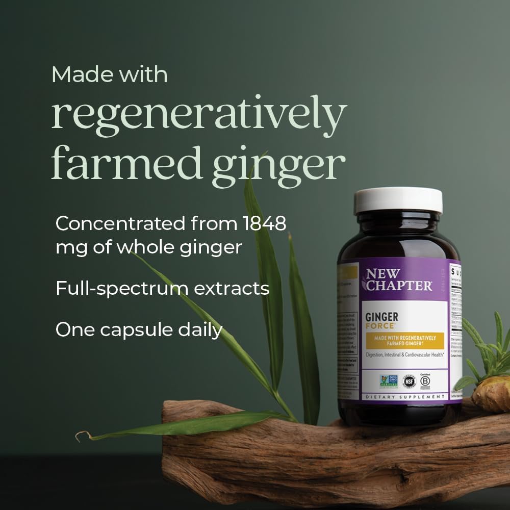New Chapter - Ginger Force - 60 Caps – Highland Health Foods