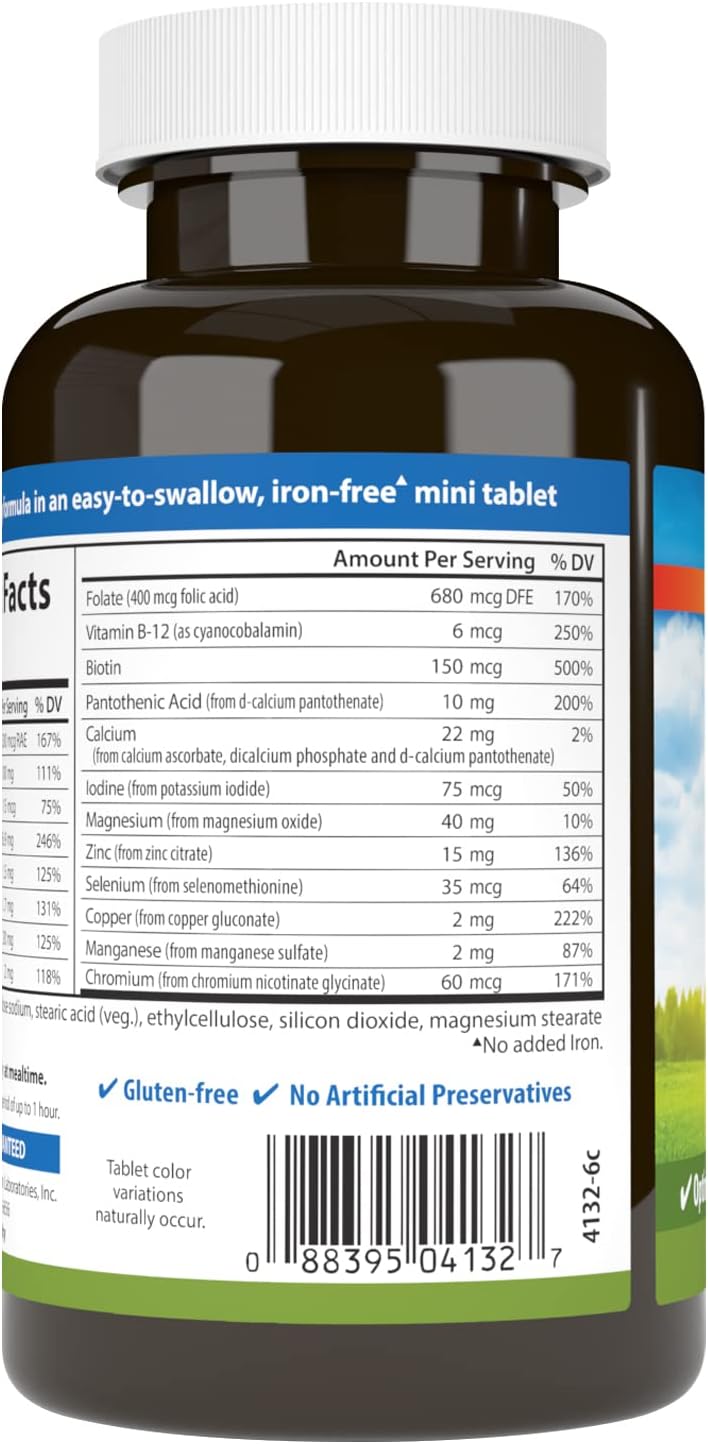 Mini Multivitamins Carlson - Mini-Multi, Small Multivitamin Tablets, Vitamins & Minerals ...