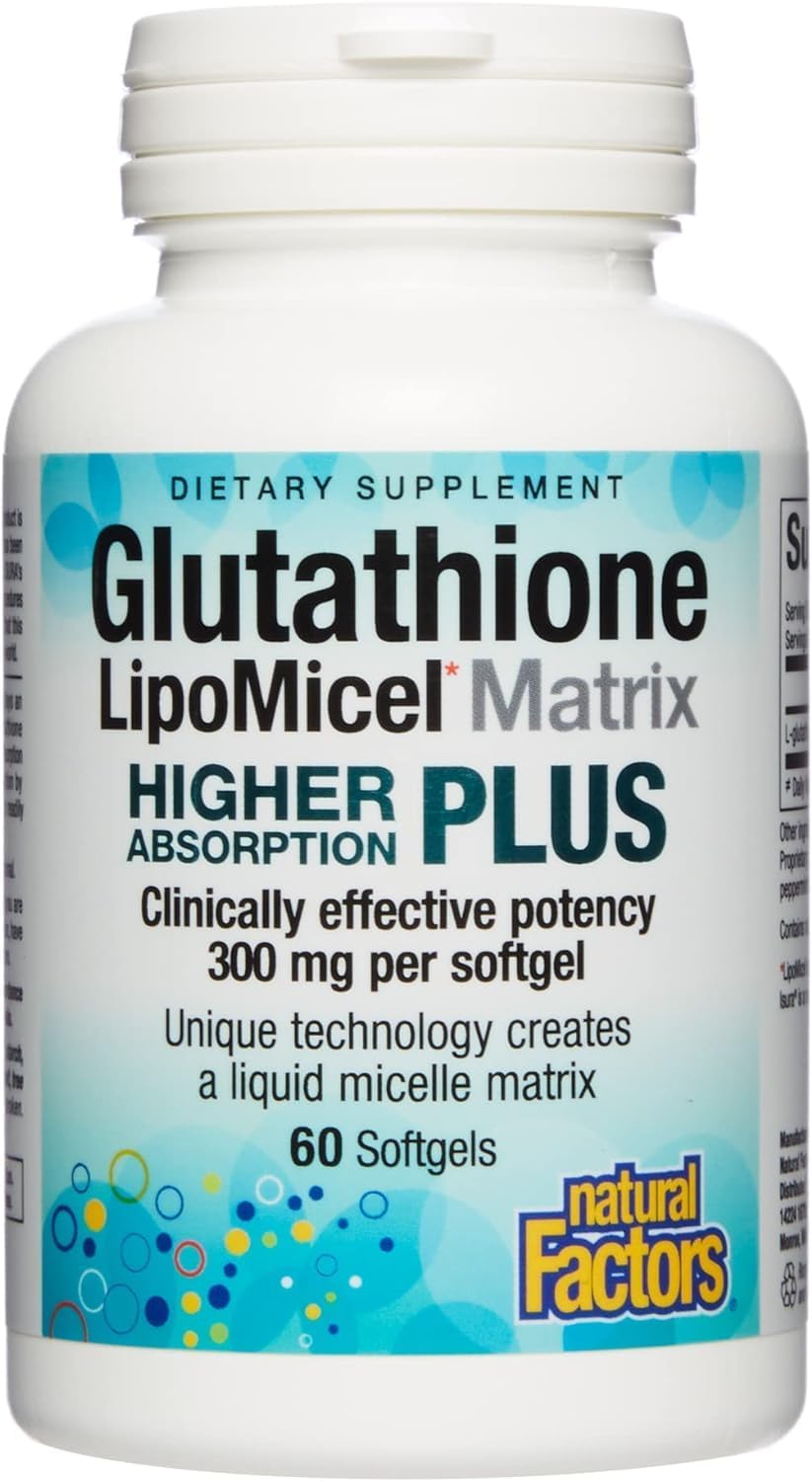 Natural Factors GLUTATHIONE LIPOMICEL MATRIX 60 Softgels – Highland Health Foods