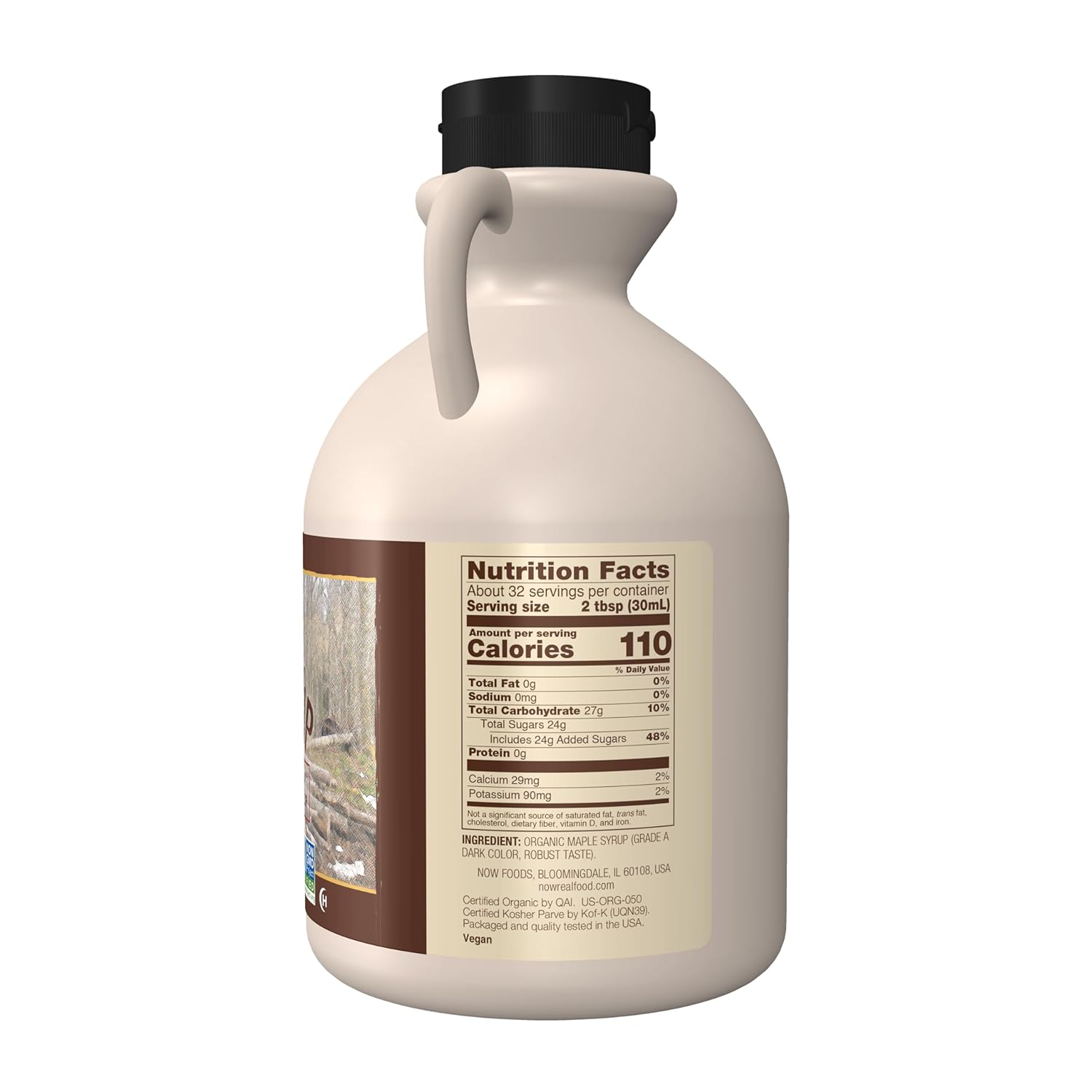 NOW Foods, Certified Organic Maple Syrup, Robust Taste, 32-Ounce ...