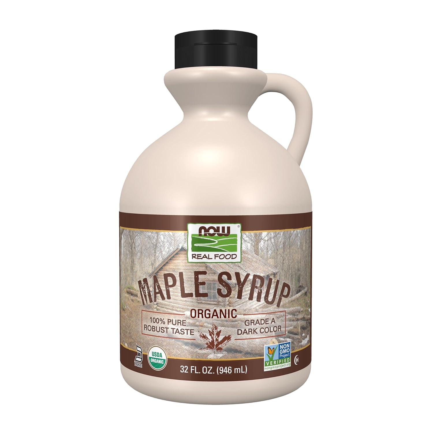 NOW Foods, Certified Organic Maple Syrup, Robust Taste, 32-Ounce ...