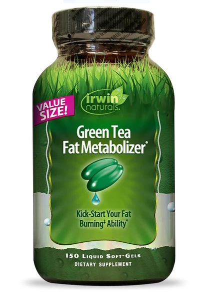 Irwin Naturals Green Tea Fat Metabolizer, Fat Burning Support, 150 Sof ...