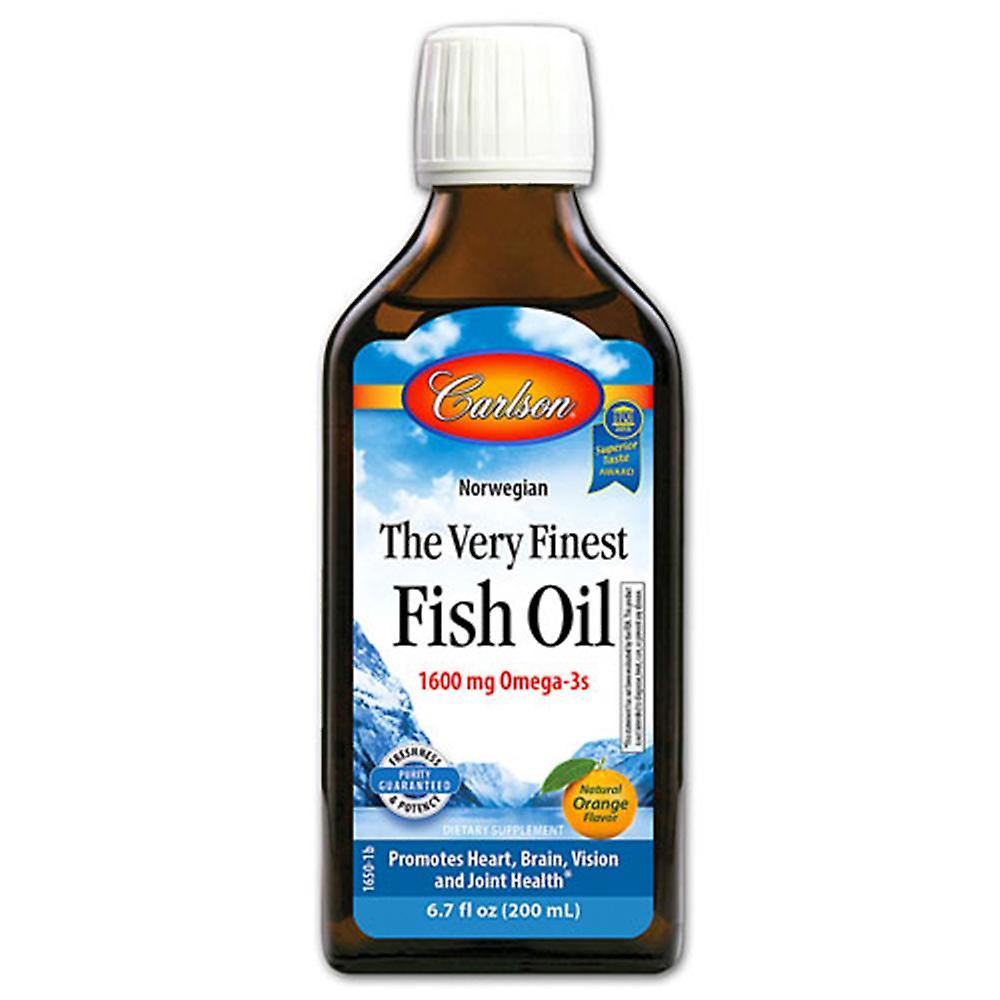 Carlson Fish Oil, The Very Finest, Orange Flavor, Norwegian