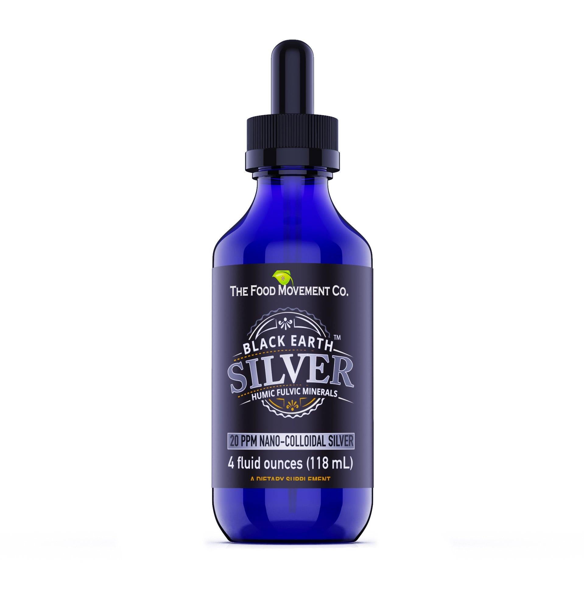 The Food Movement - Black Earth Silver 4 ounces 20 PPM - Highland Health Foods