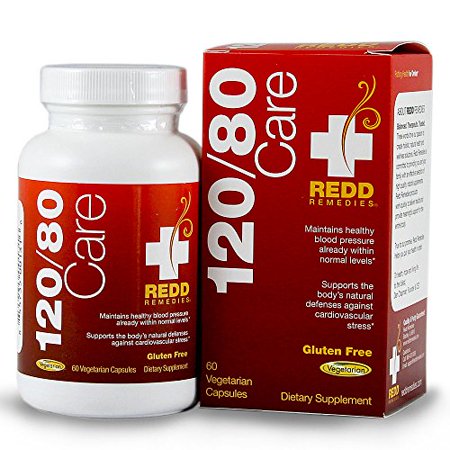 Redd Remedies 120/80 Care - Addresses Cardiovascular Health - Helps Maintain Already Healthy Blood Pressure - Supports Healthy Blood Flow - 60 Capsules