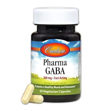 Pharma GABA 200mg Carlson Laboratories 50 Caps