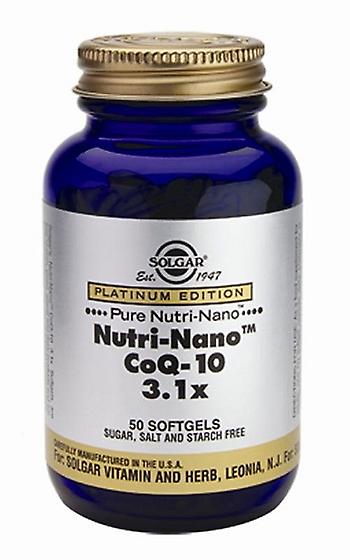 Solgar Nutri Nano Coq 10 3.1x 30 Mg Platinum Edition, 50 Softgels