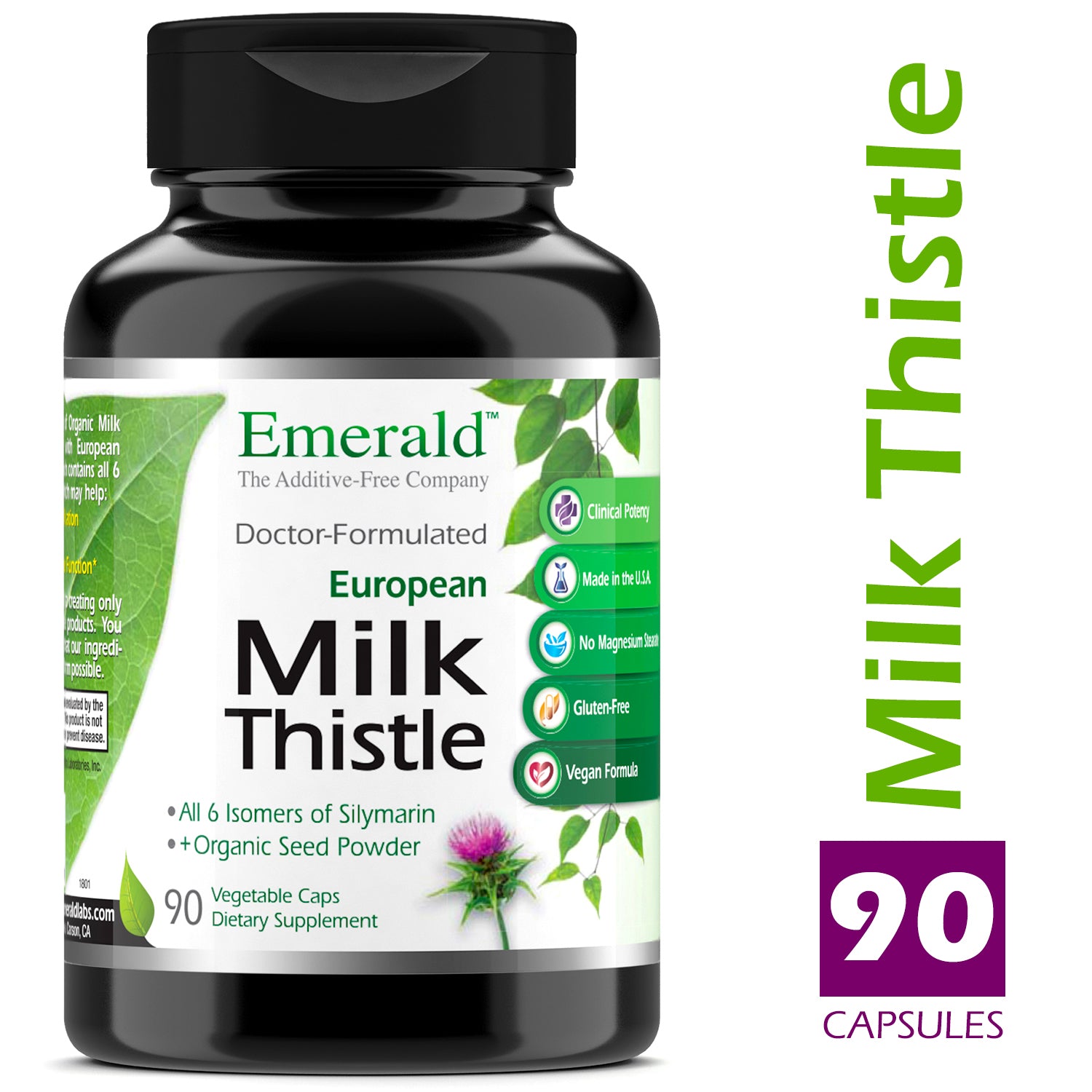 Emerald Labs Milk Thistle Extract 90 Capsule