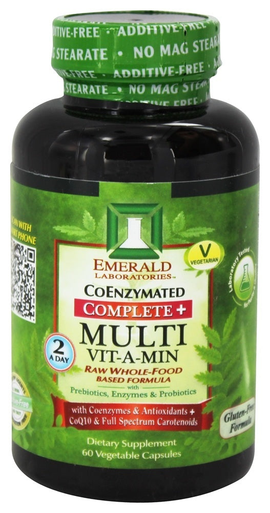 Emerald Labs Complete + Multi Vit-A-Min Raw Whole-Food Based Formula - 60 Vegetarian Capsules