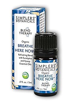 Simplers Botanicals, White, Breathe Here Now, 5 Milliliters, 0.16 Fluid Ounce
