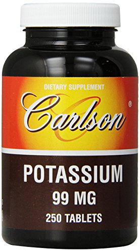 Carlson Labs Potassium, 99 Mg, 250 Tablets, From Laboratories