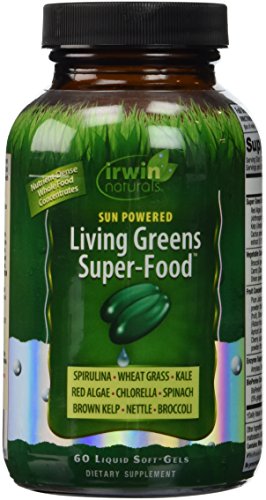 Irwin Naturals Sun Powered Living Greens Super-Food Liquid Soft-Gels