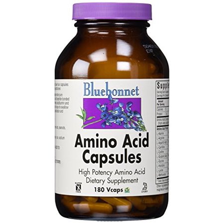Bluebonnet Nutrition Amino Acid 750 Mg, 180 Vegetarian Capsules