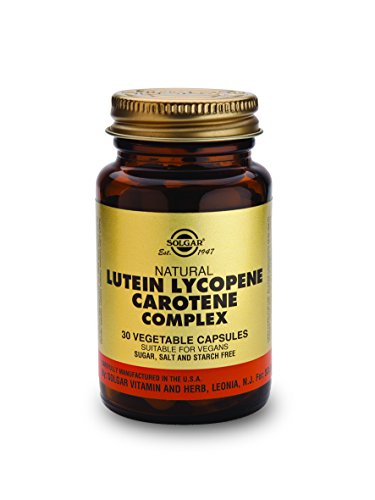 Solgar Lutein Lycopene Carotene Complex, 30 Vegetable Capsules