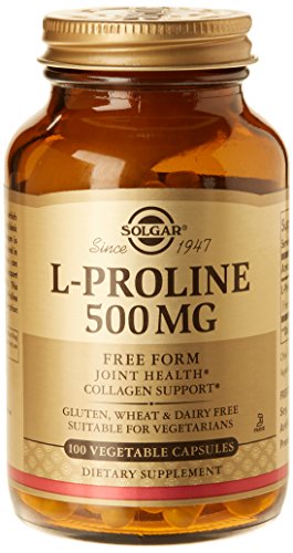 Solgar L-Proline, 500 Mg, 100 Vegetable Capsules
