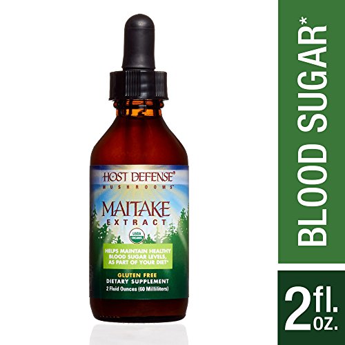 Host Defense - Maitake Mushroom Extracts, Naturally Promotes Normal Blood Sugar Metabolism, Cellular Health, And Immunity, Non-GMO, Vegan, Organic, 60 Servings (2 Ounces)