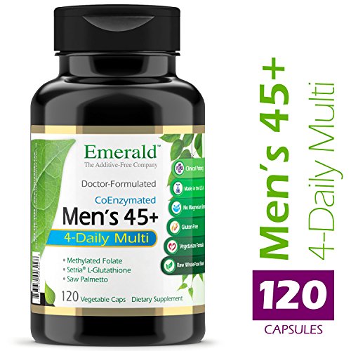 Emerald Labs Esmeralda Laboratorios - Hombres 45+ Multi Vit-A-Min Primas De Alimentos Basado En La Fórmula - 120 Cápsulas Vegetarianas