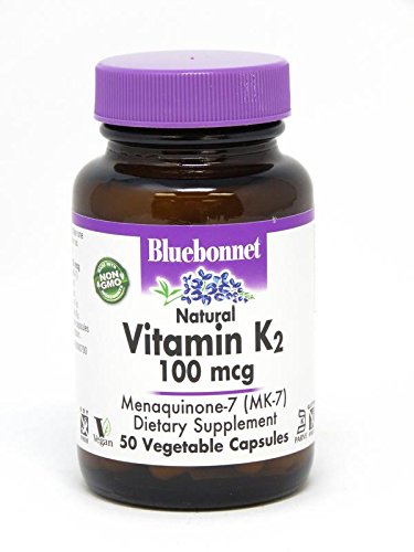 Bluebonnet Nutrition Natural Vitamin K2 100 Mcg Vegetarian Capsules