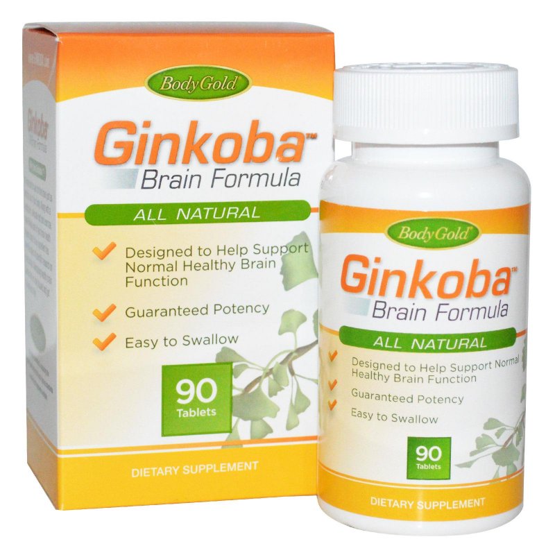 Ginkoba Brain Formula, All Natural, Tablets