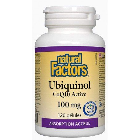 Natural Factors Ubiquinol Active CoQ10 100 Mg, 120 Softgels