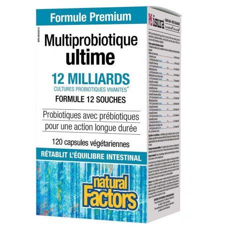 Natural Factors Ultimate Probiotic 12/12 Formula, .4 Capsules