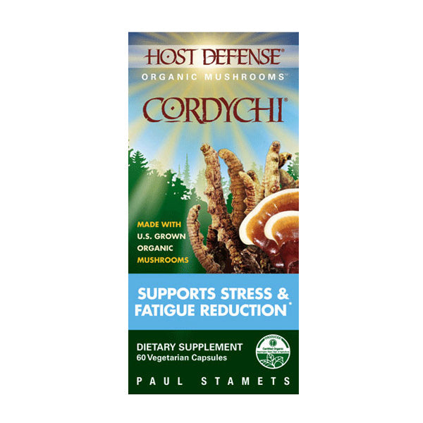 Host Defense Fungi Perfecti, Mushrooms, Cordychi, Supports Stress & Fatigue Reduction, 60 Vegetarian Capsules