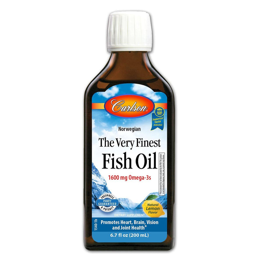 Carlson Fish Oil, 1600 Mg, Natural Lemon Flavor