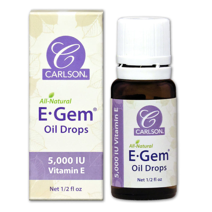 Carlson All Natural E Gem Oil Drops, 1/2 Fl. Oz