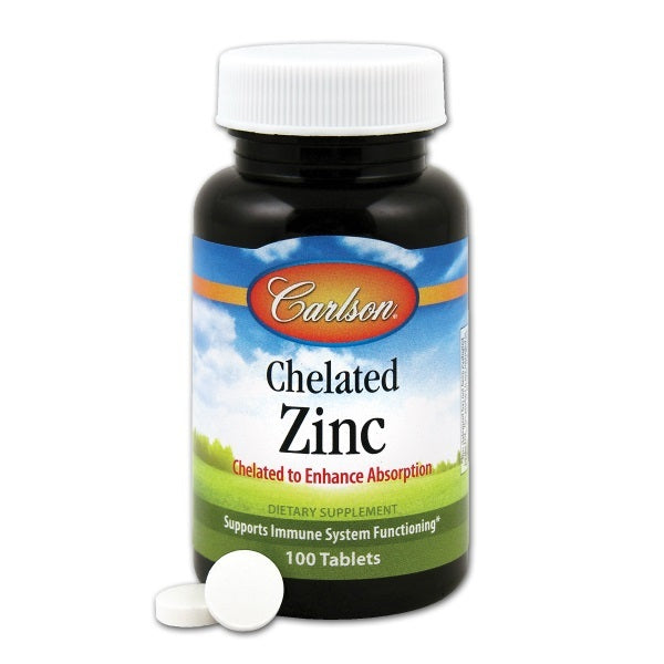 Carlson Labs Chelated Zinc 30 Mg 100 Tablets