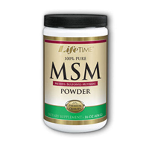 Lifetime 100% Pure MSM Unflavoured Powder 16 Oz By Life Time Nutritional Specialties