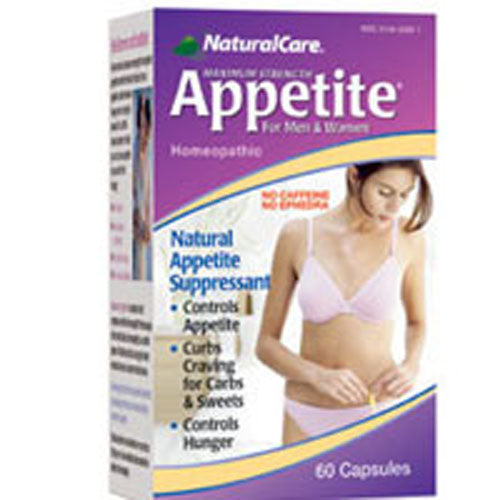 Natural Care Appetite, Maximum Strength, For Men & Women, No Caffeine, 60 Capsules