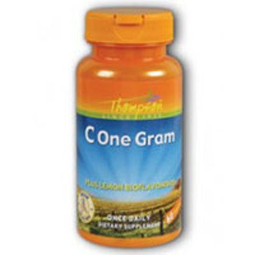Thompson Vitamin C One Gram 1000mg 60 Caps, Nutritional Products