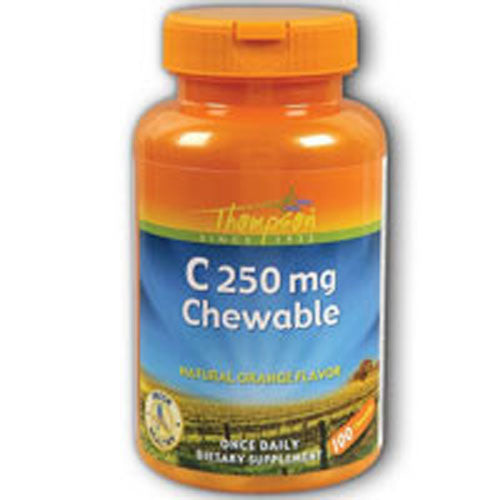 Thompson Vitamin C 250mg Chewable Orange 90 Tabs, Nutritional Products