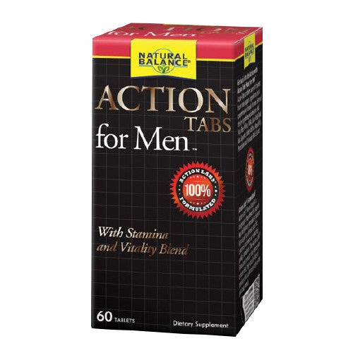 Natural Balance Action Tabs For Men, 60 Tablets